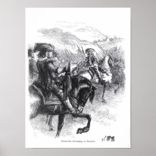 Hertig av Monmouth som flyttar fram på Taunton Poster