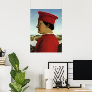 Hertig av Urbino, Federico da Montefeltro Poster