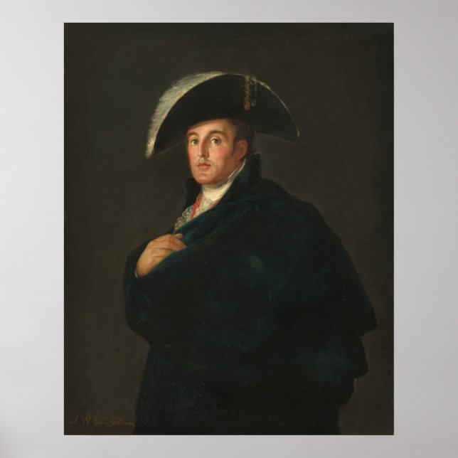 Hertig av Wellington, Francisco Goya Finkonstplaka Poster (Framsidan)