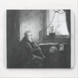 Hertig Esterhazy som leker klarinetten, 1809 Musmatta