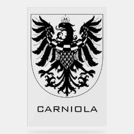 Hertigdömet Krain Monokrom heraldisk konst