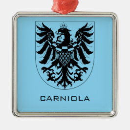 Hertigdömet Krain Monokrom heraldisk konst Julgransprydnad Metall