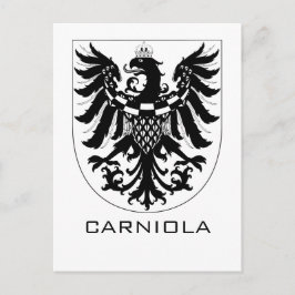 Hertigdömet Krain Monokrom heraldisk konst Vykort