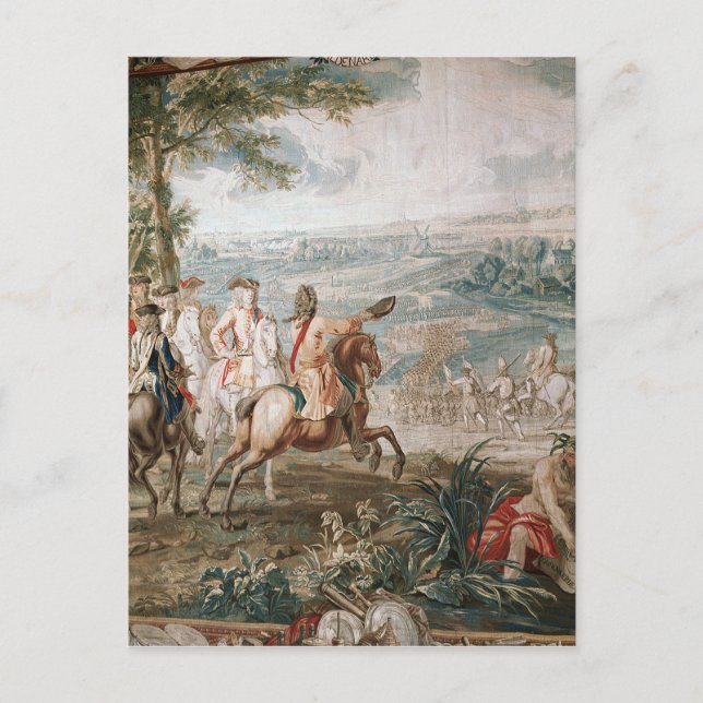 Hertigen av Marlborough granskar sina trupper Vykort (Framsida)