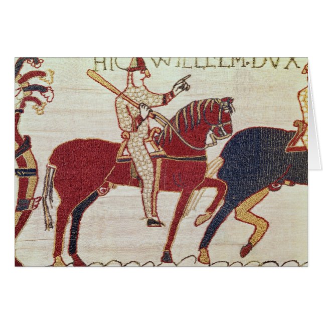 Hertigen William uppmanar hans soldater Hälsningskort (Framsidan Horizontal)