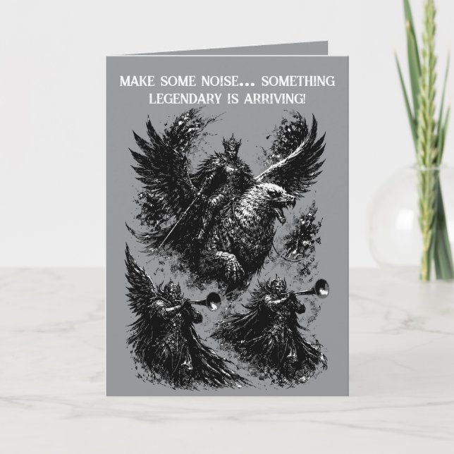 Hertigens mummel En hotfull ankomst Kort (Framsida)