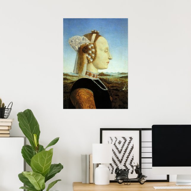 Hertiginna av Urbino, Battista Sforza Poster (Hemmakontoret)