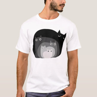 Hertorosexuella Cats Funny Svarta katter-gåvor T Shirt