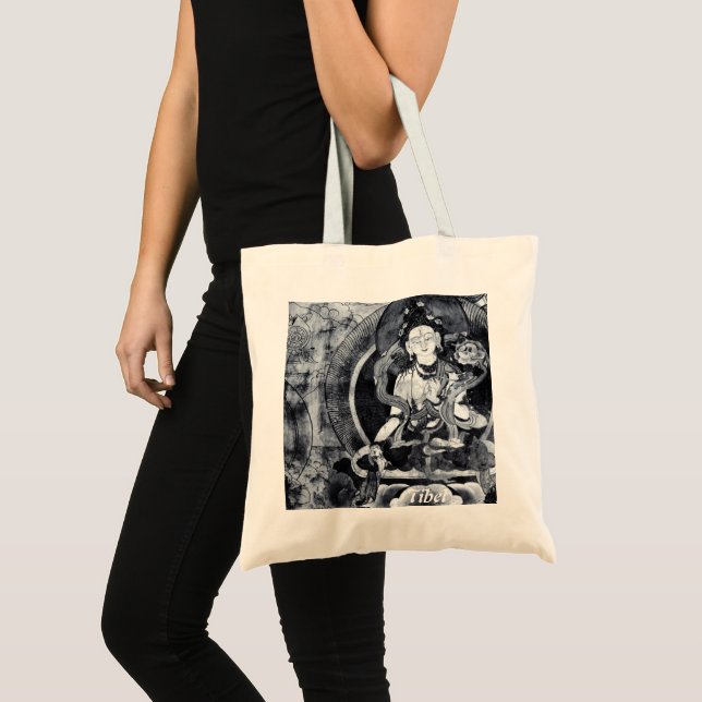 Heruka Buddha, Tibet Tote Bag, tibetansk buddhism Tygkasse (Framsida (produkt))