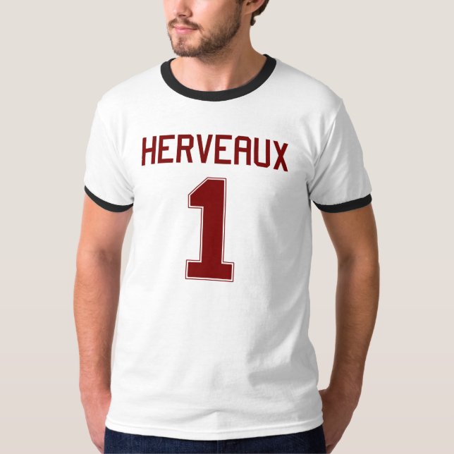 Herveaux #1 fotbollJersey T-tröja Tröja (Framsida)