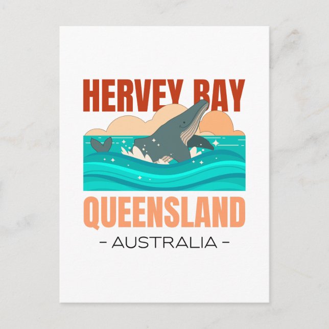 Hervey Bay Queensland Australien Vykort (Framsida)