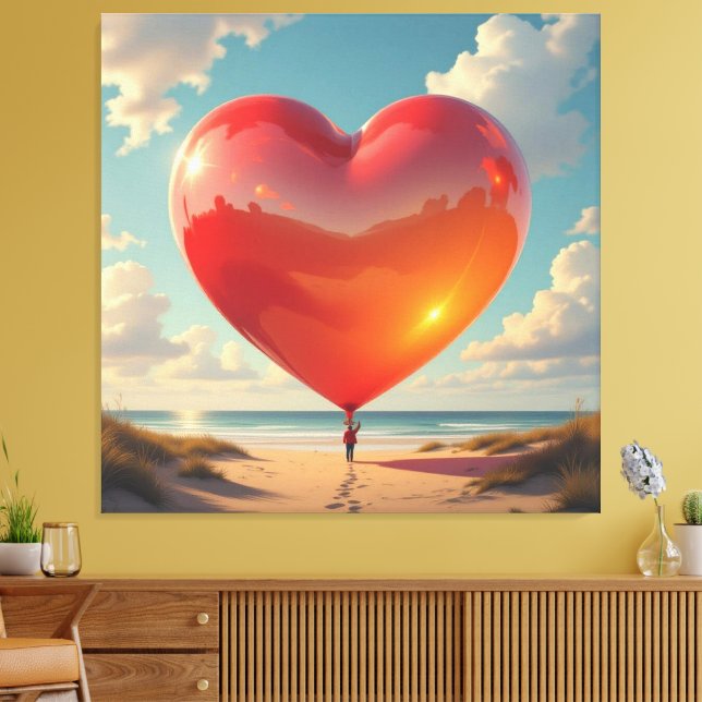 Herz der Emotionen   Canvastryck (Insitu (Vardagsrum))