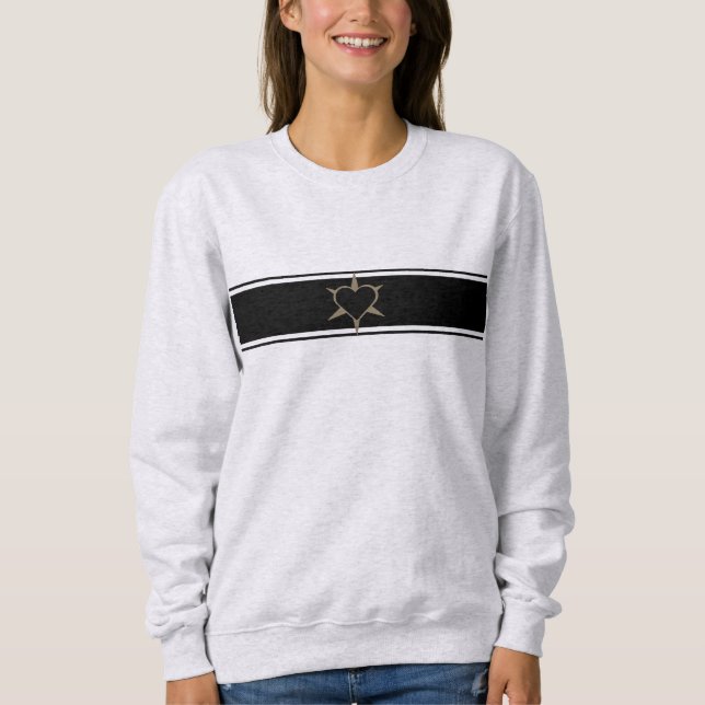 Herz ♥ Heart ♥ black-white T Shirt (Framsida)