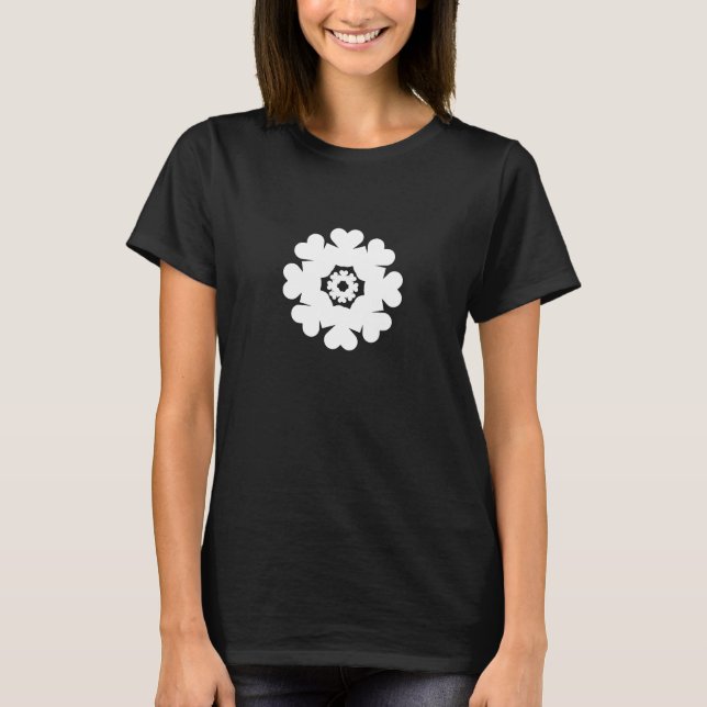 Herz Heart Cœur Cuore Star Starlet Sternchen Stern T Shirt (Framsida)