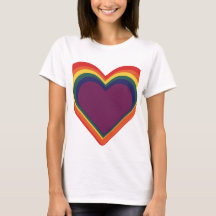 Herz ♥ Heart - Rainbow Färg - Regenbogenfarben