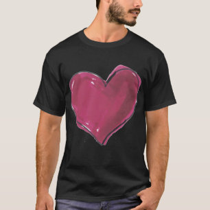Herz Hjärtkäthäst mellan kärlek kärlek och T Shirt