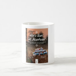 Herz über ins Abenteuer - Buchcover Kaffemugg