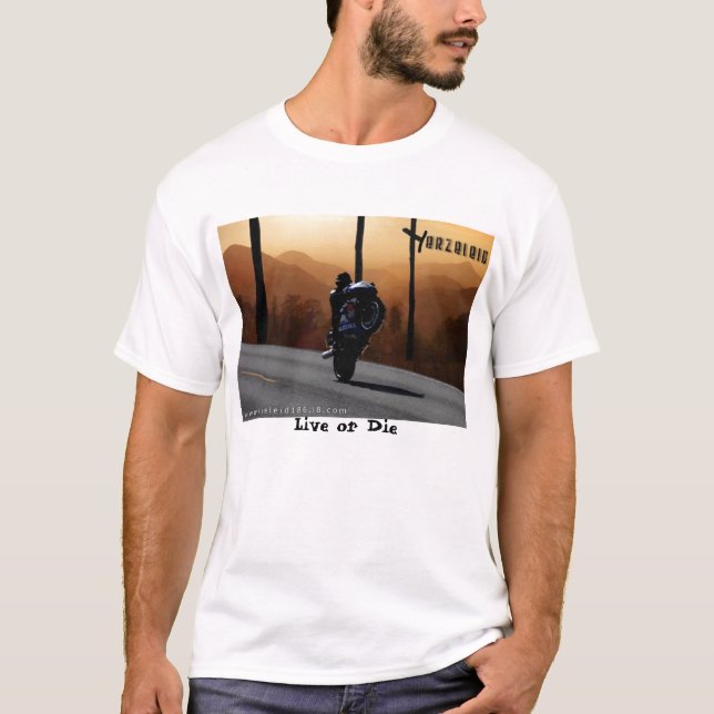 Herzeleid bor eller dör t-shirt (Framsida)