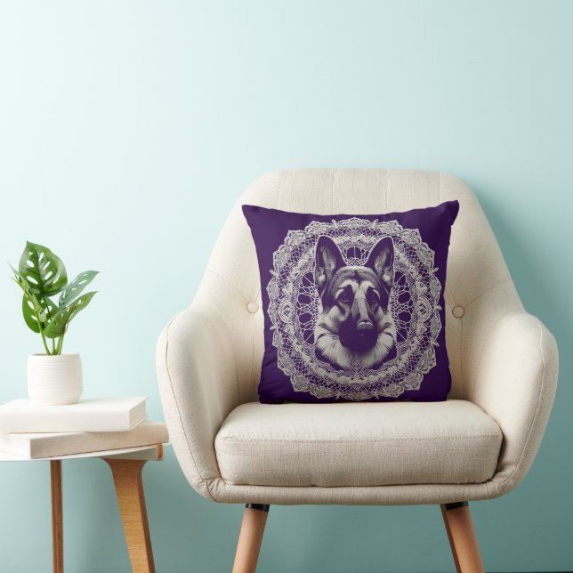 Herzenswärme im Design Schäferhund und Gedicht Kudde (Stol)