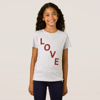 Herzhaftes LOVE-Design aus roten Herzen für Sie T Shirt