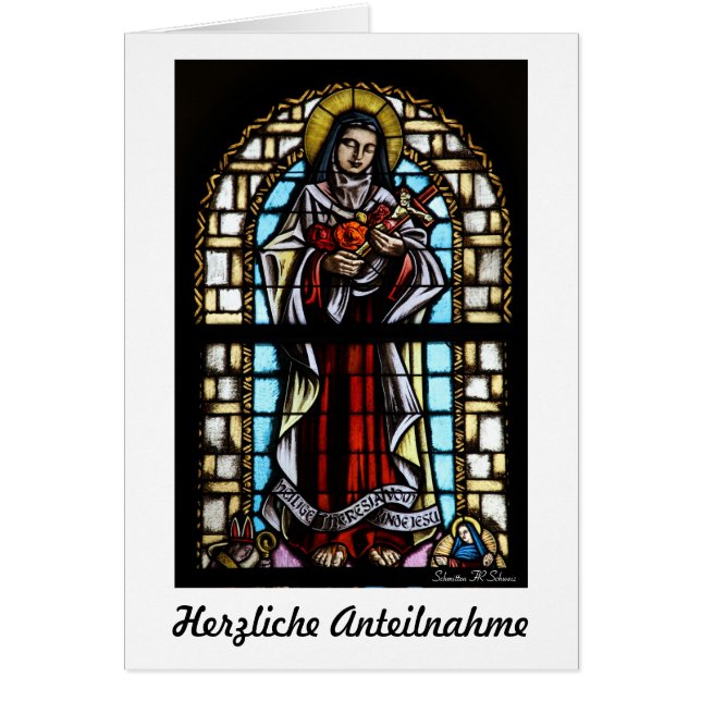 Herzliche Anteilnahme Karte Hälsningskort (Framsidan)