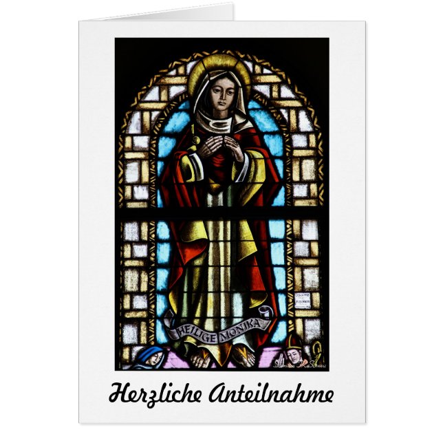 Herzliche Anteilnahme Karte Hälsningskort (Framsidan)