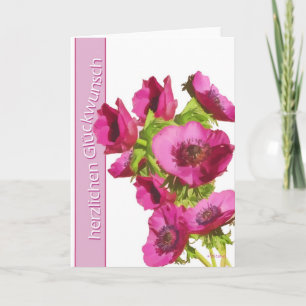 herzlichen Glückwunsch (grattis på födelsedagen i Kort