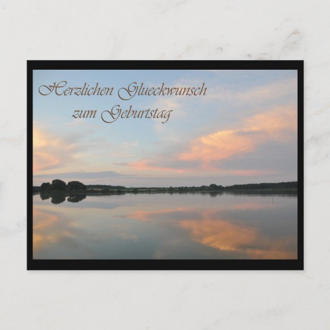 Herzlichen Glueckwunsch Vykort (Framsida)