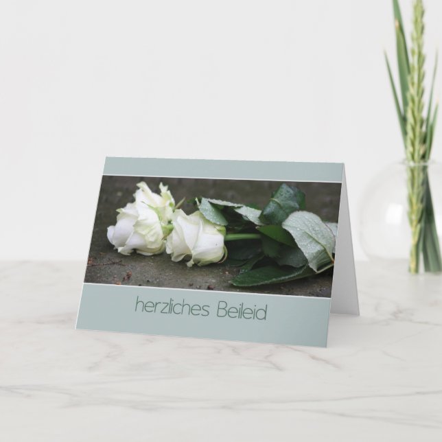 Herzliches Beileid Kort (Framsida)