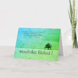 Herzliches Beileid - mit Spruch aus der Bibel Kort