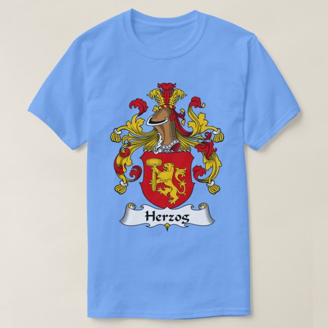 Herzog Jackar om Arm Family Crest T Shirt (Design framsida)