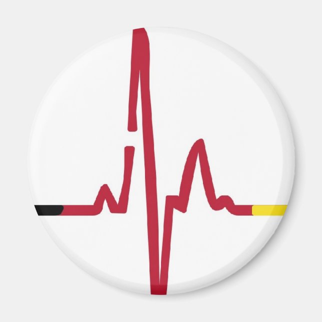 Herzschlag Deutschland Magnet (Framsidan)