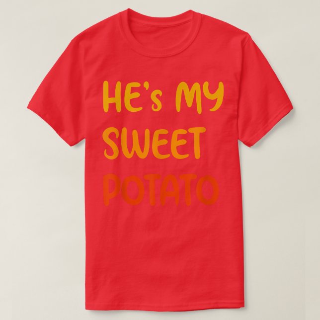 Hes min gode potatis ett par som säger sin sh t shirt (Design framsida)