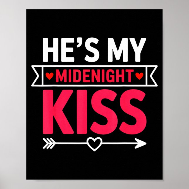 He's My Midnight Kiss Happy New Year Matching Coup Poster (Framsidan)