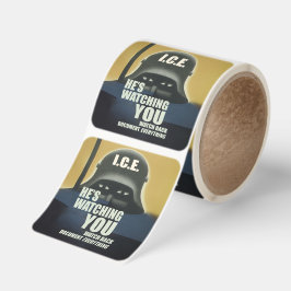 He's Watching You 2026 Fyrkantigt Klistermärke