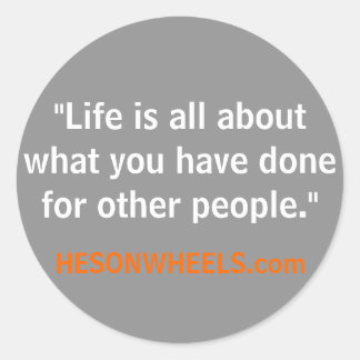 HESONWHEELS citattecken utan att komma ihåg Runt Klistermärke