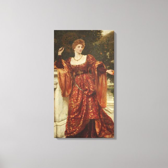 Hesperia (av Frank Dicksee) Canvastryck (Framsida)