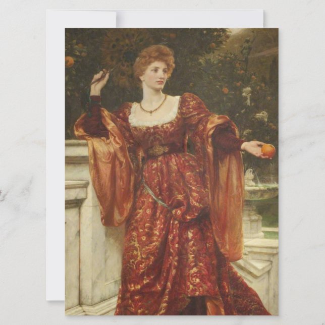 Hesperia (av Frank Dicksee) Kort (Framsida)