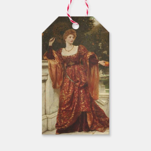 Hesperia (av Frank Dicksee) Presentetikett (Framsidan)