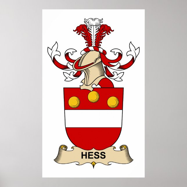 Hess Family Crest Poster (Framsidan)