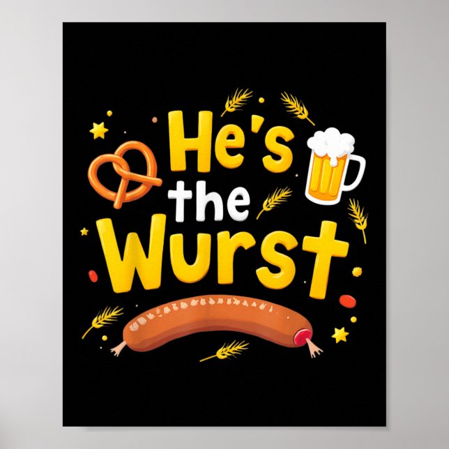 Hes's Funny Par Matching Pun Joke Poster (Framsidan)