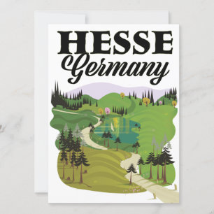 Hesse Tyskland Resa affisch