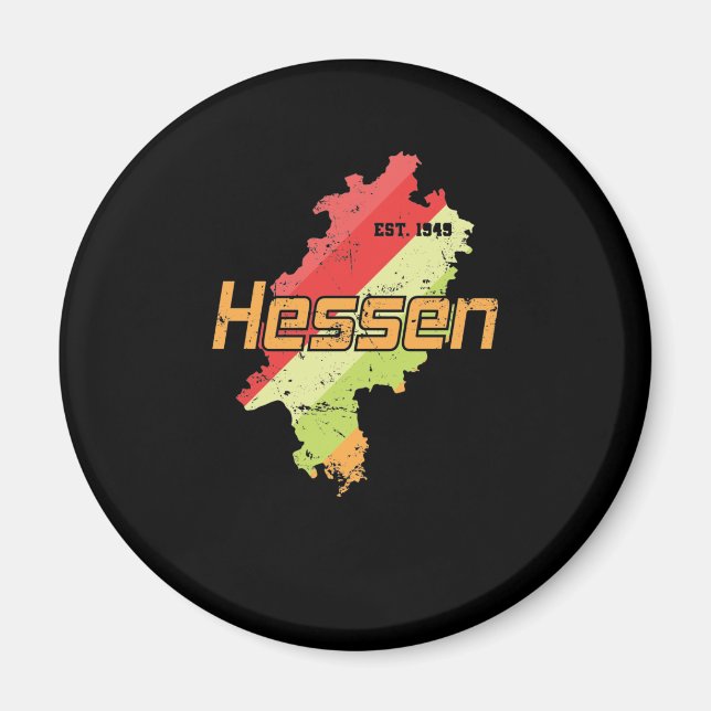 Hessen altes Bundesland Deutschland Magnet (Framsidan)