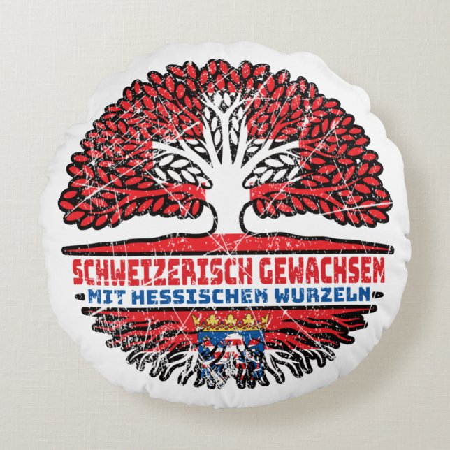 Hessen Hessisch Schweizer Schweiz Baum Wurzel Rund Kudde (Framsidan)
