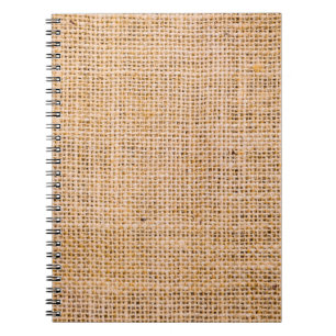 Hessian Sackcloth burlap woven struktur bakgrund Anteckningsbok