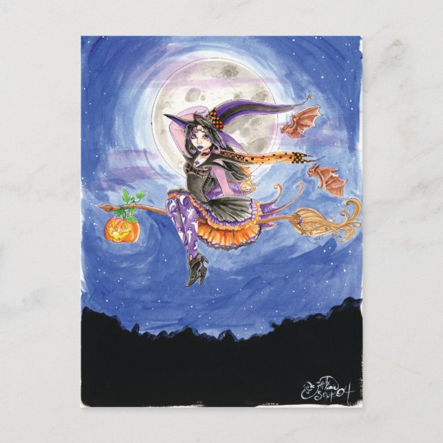 "Hester och Fladdermus Postcard Vykort (Framsida)