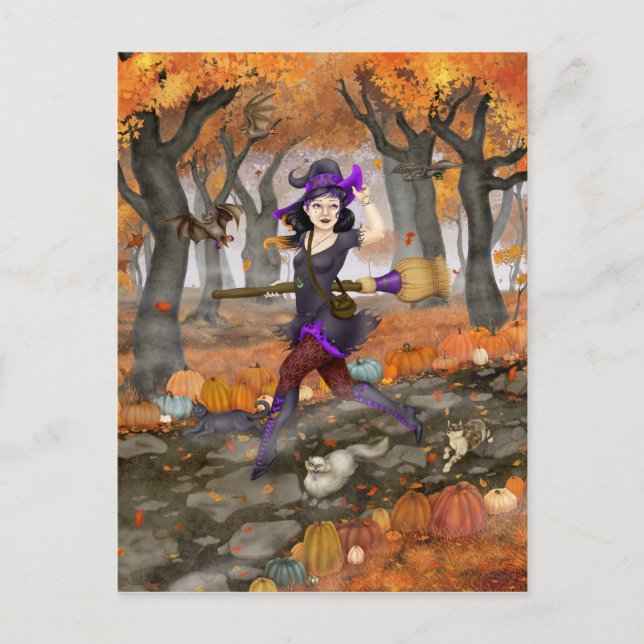 Hester's Autumn Äventyr Vykort (Framsida)