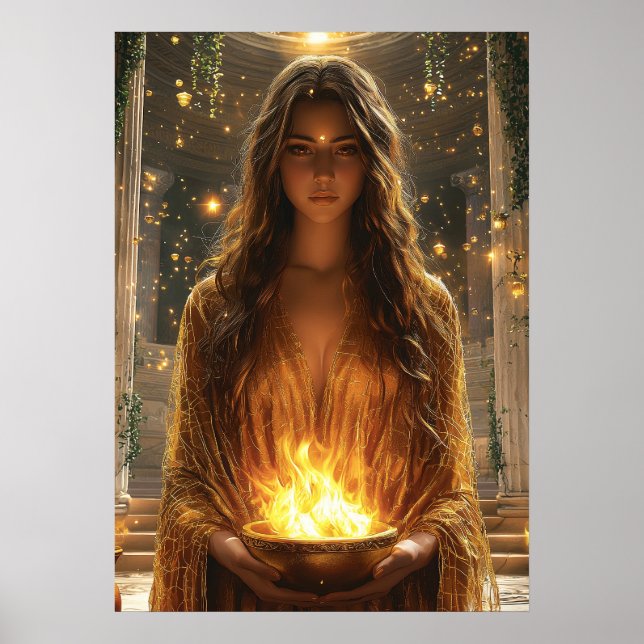 Hestia, Hearthens Gudinna - Väktare Poster (Framsidan)