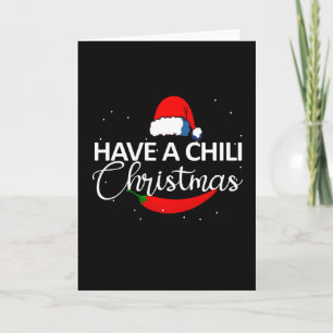 Het design för chili jul, Unisex Kort