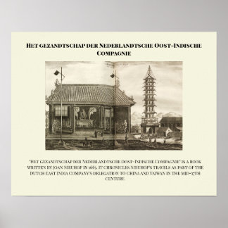 Het gezandtschap der Nederlandtsche Oost-Indische Poster